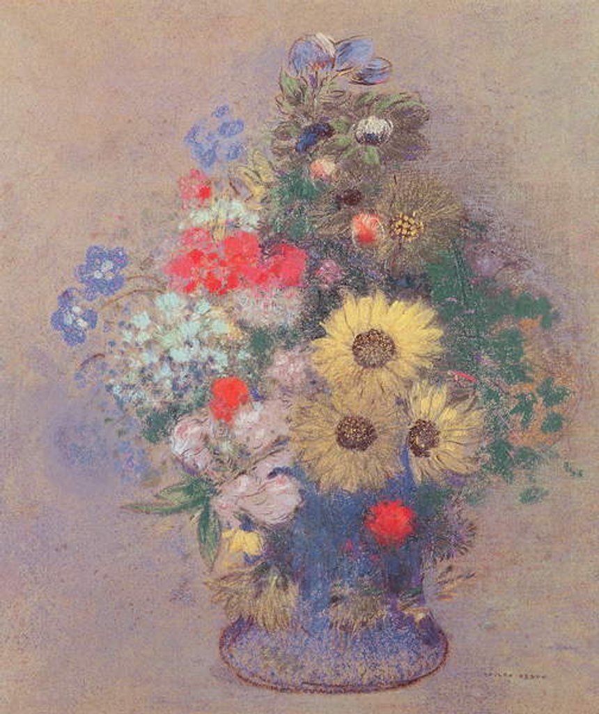 Detail of Vase of Flowers, c.1900 by Odilon Redon