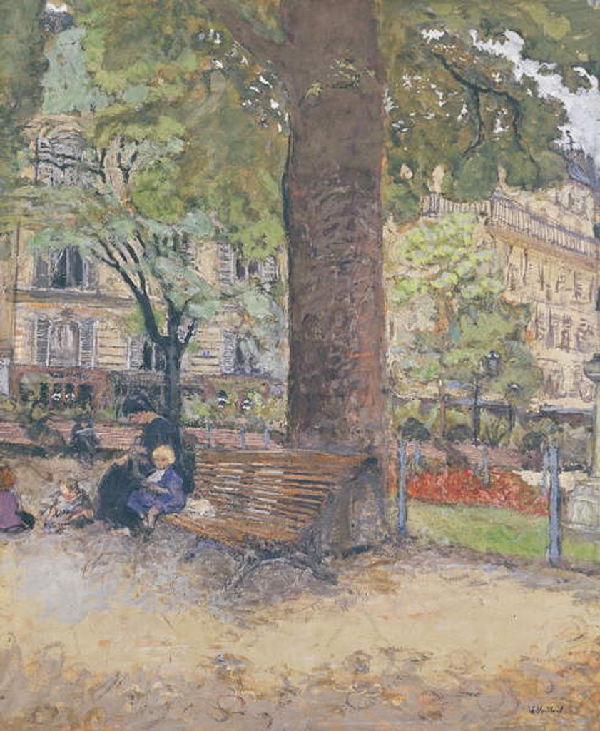 Detail of The Square at Vintimille, c.1925 by Edouard Vuillard