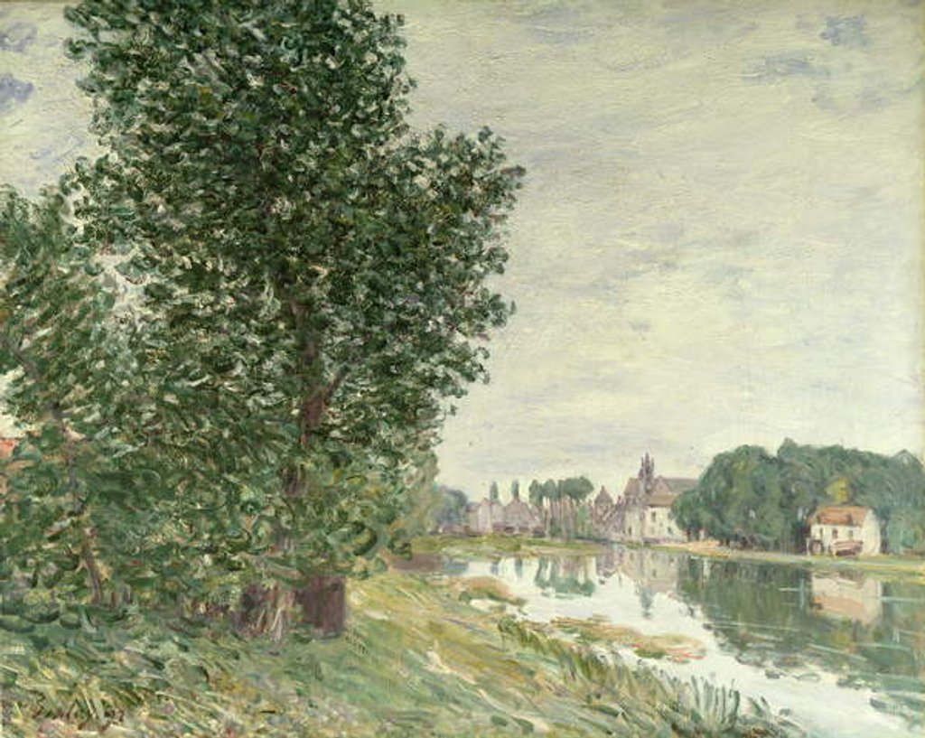 Detail of Moret-sur-Loing, 1892 by Alfred Sisley