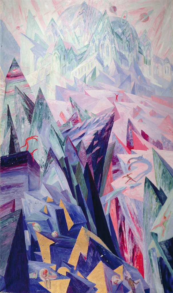 Detail of Way of the Genius, 1918 by Wenzel Hablik