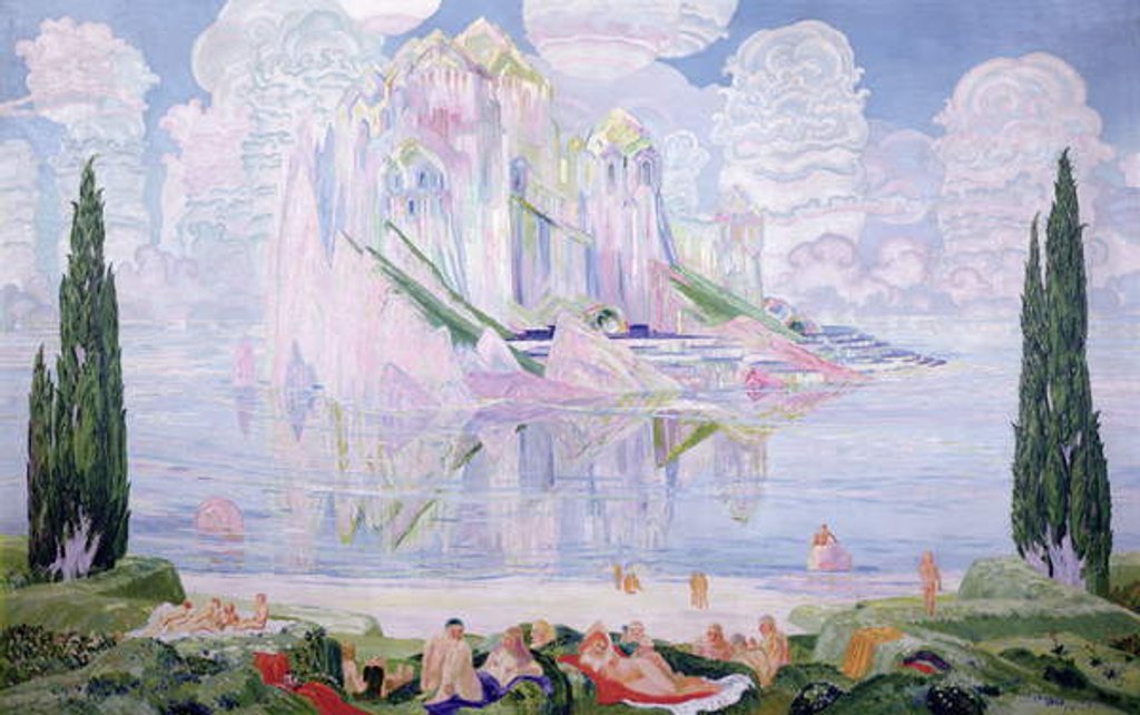 Detail of Wonder of the Sea, 1917 by Wenzel Hablik