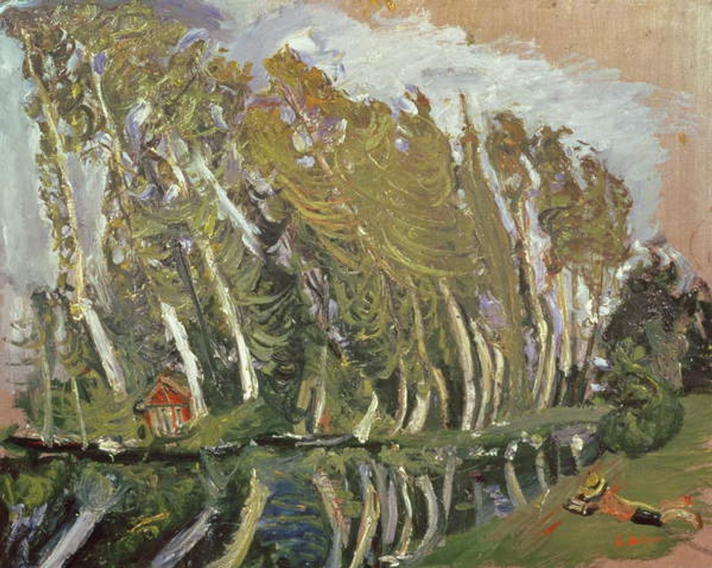 Detail of Landscape with Reclining Figure by Chaim Soutine