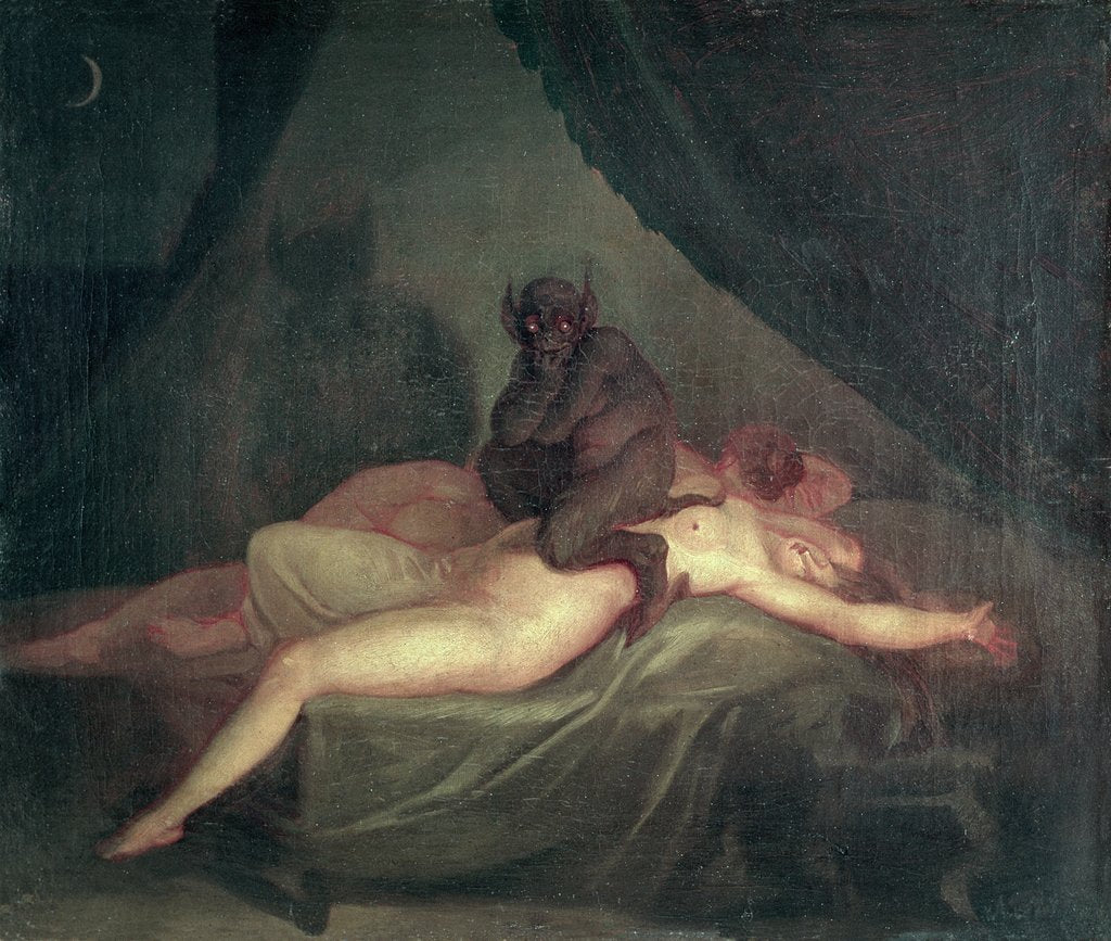 Detail of Nightmare, 1800 by Nicolai Abraham Abildgaard