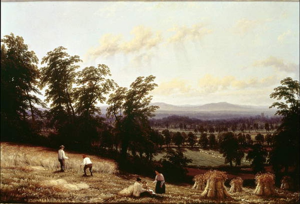 Detail of Haystacks near a River, near Harford, Warwickshire, 1872 by George II Turner