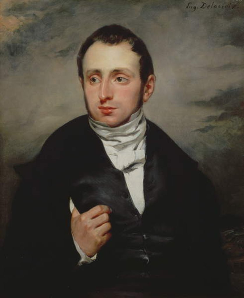 Detail of Doctor Francois-Marie Demaisons, 1832 by Ferdinand Victor Eugene Delacroix