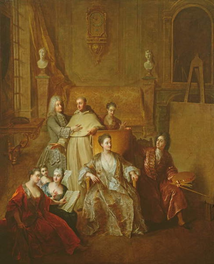 Detail of The Artist and his Family, c.1708 by Francois de Troy