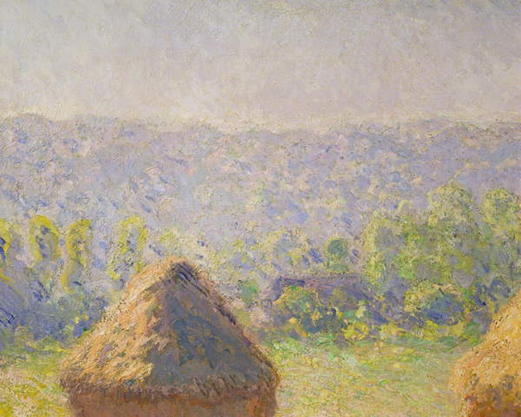 Detail of The Haystacks or, The End of the Summer, at Giverny, 1891 by Claude Monet