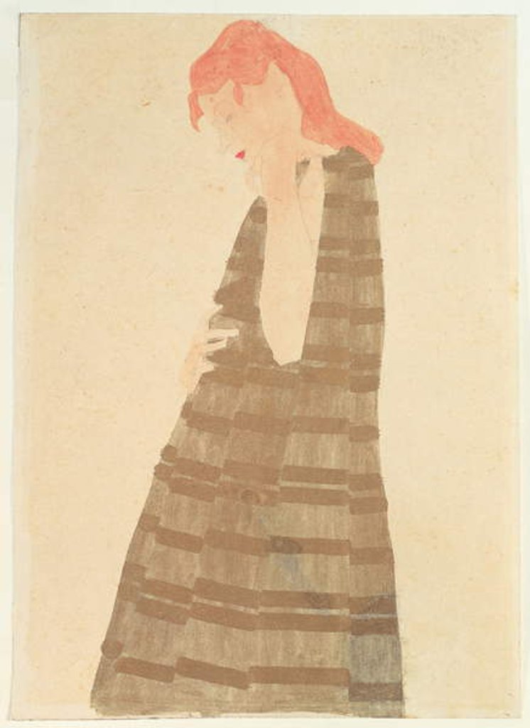 Detail of Woman in a Golden Cape, 1908 by Egon Schiele