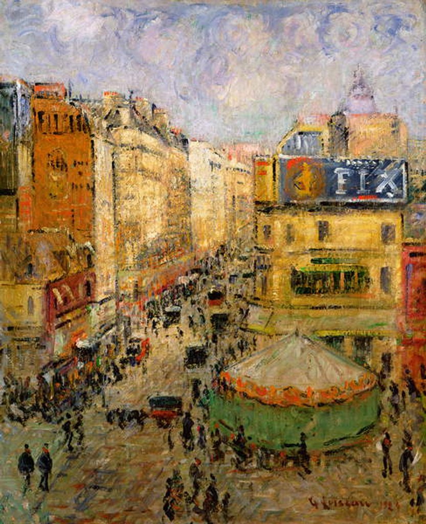 Detail of Rue de Clignancourt, 1924 by Gustave Loiseau
