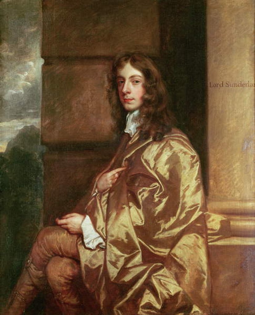 Detail of Portrait of Henry Spencer, 1st Earl of Sunderland, 1643 by Peter Lely