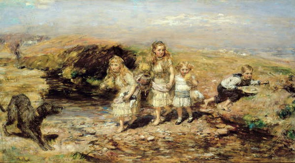 Detail of The Adventure, 1883 by William McTaggart