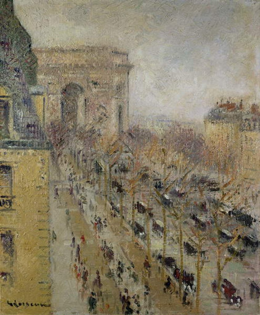 Detail of The Arc de Triomphe, 1930 by Gustave Loiseau