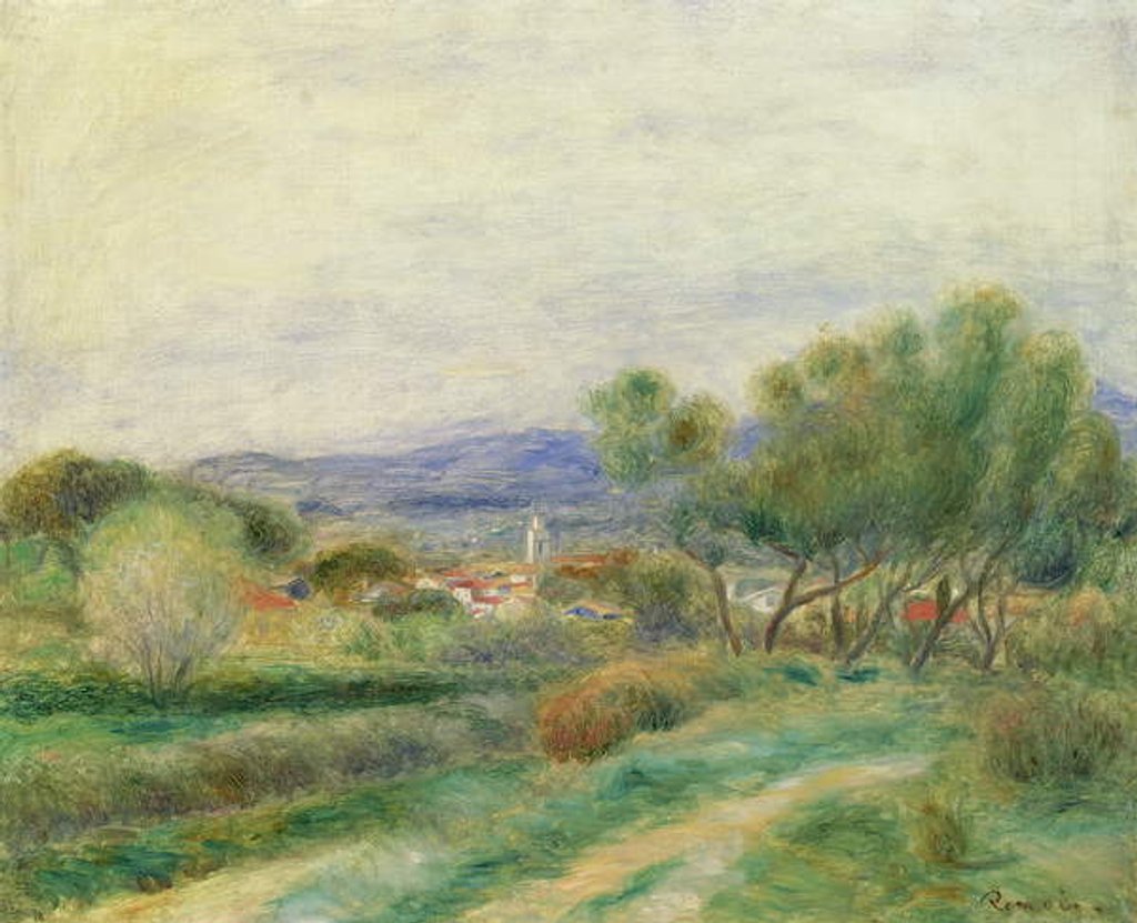 Detail of View of La Seyne, Provence, c.1890 by Pierre Auguste Renoir