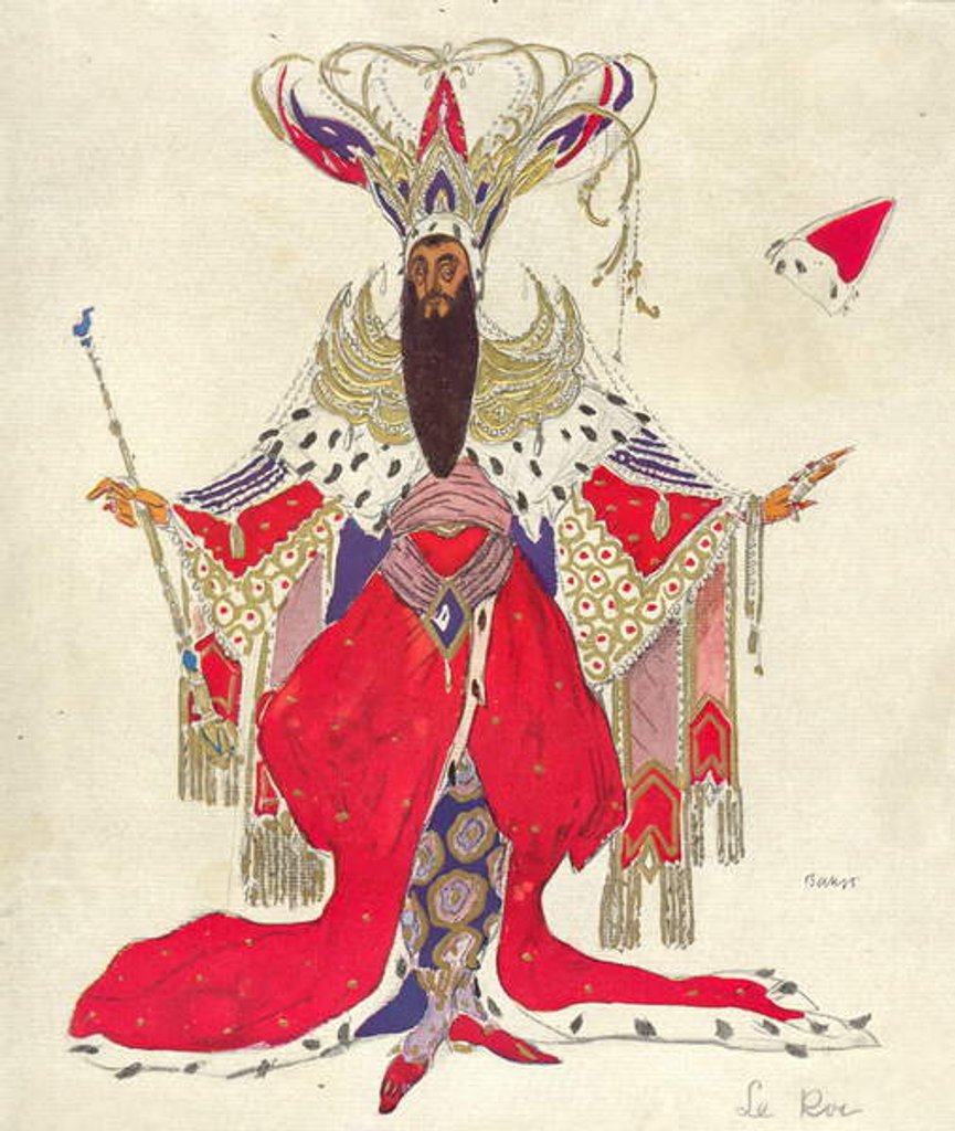 Detail of Costume design for Potiphar in 'The Legend of Joseph', 1914 by Leon Bakst