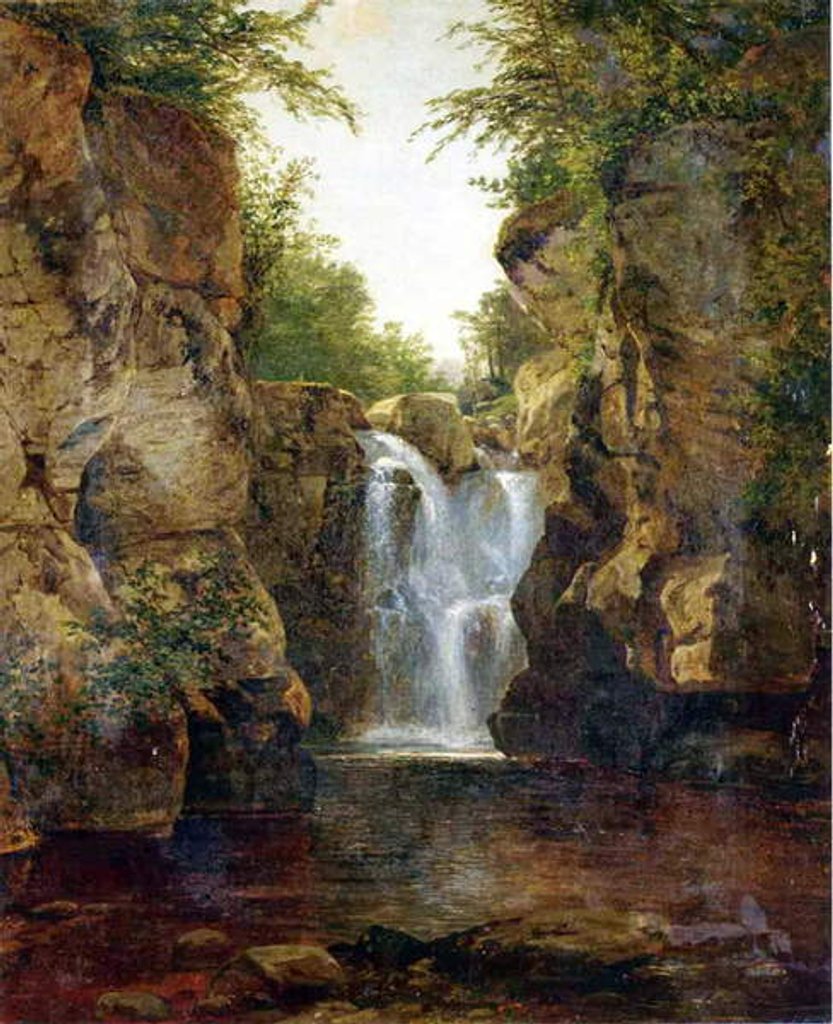 Detail of Bish Bash Falls, 1855-60 by John Frederick Kensett