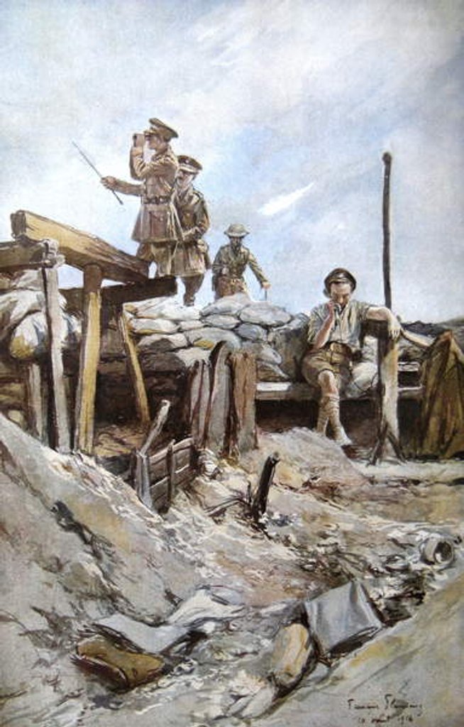 Detail of British Officers, 1914 by Francois Flameng