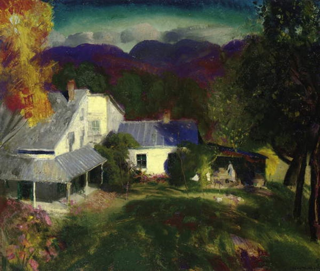 Detail of A Mountain Farm, 1920 by George Wesley Bellows