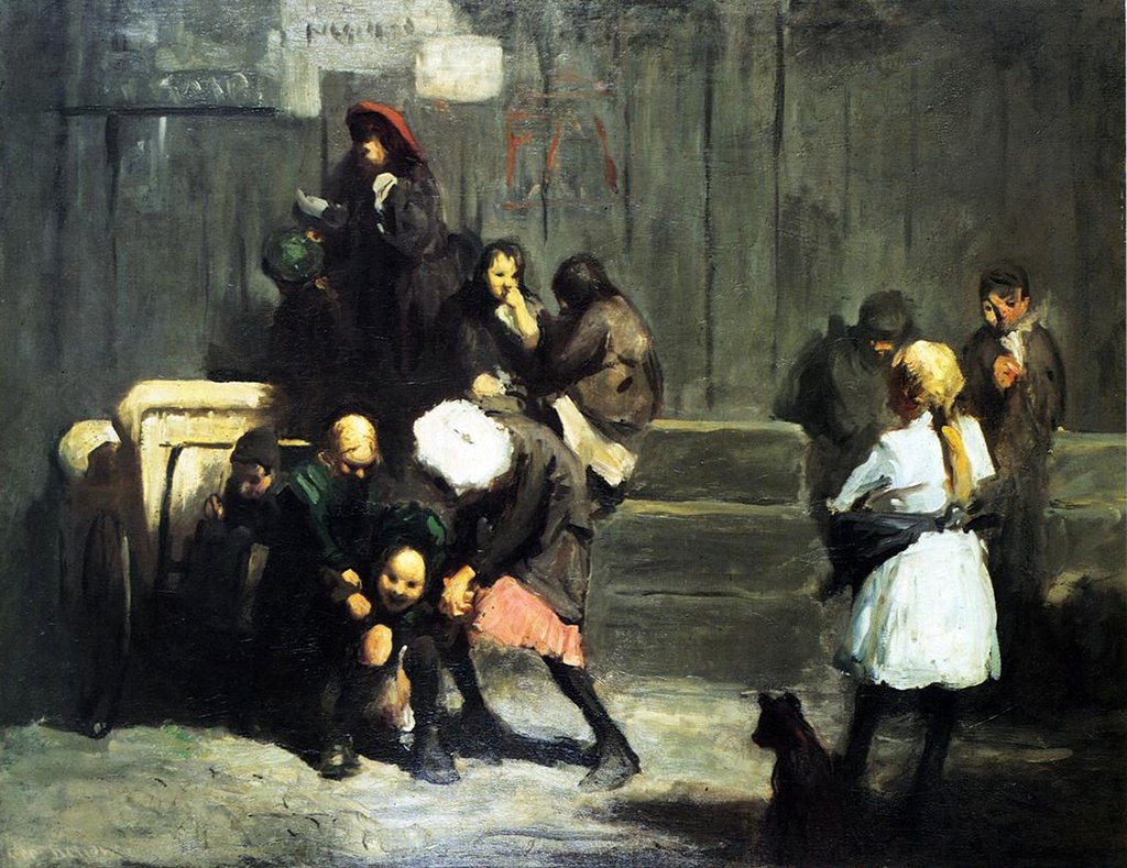 Detail of Street Kids, 1906 by George Wesley Bellows