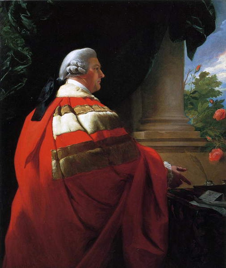 Detail of John, 2nd Viscount Dudley and Ward by John Singleton Copley