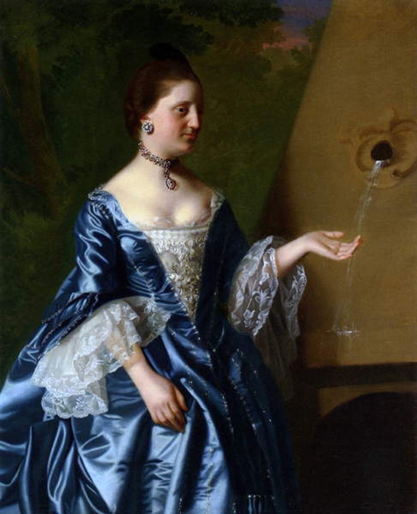 Detail of Mrs Alice Hooper, c.1763 by John Singleton Copley