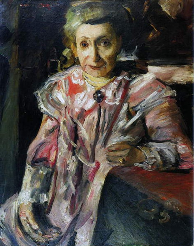 Detail of Frau Hedwig Behrend, 1916 by Lovis Corinth
