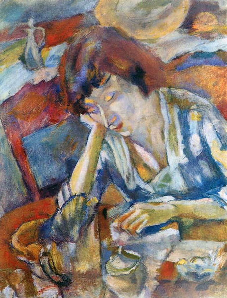 Detail of Hermine, 1919 by Jules Pascin