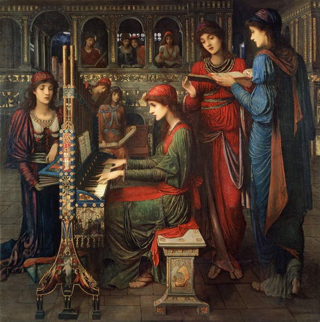 Detail of St. Cecilia, 1897 by John Melhuish Strudwick