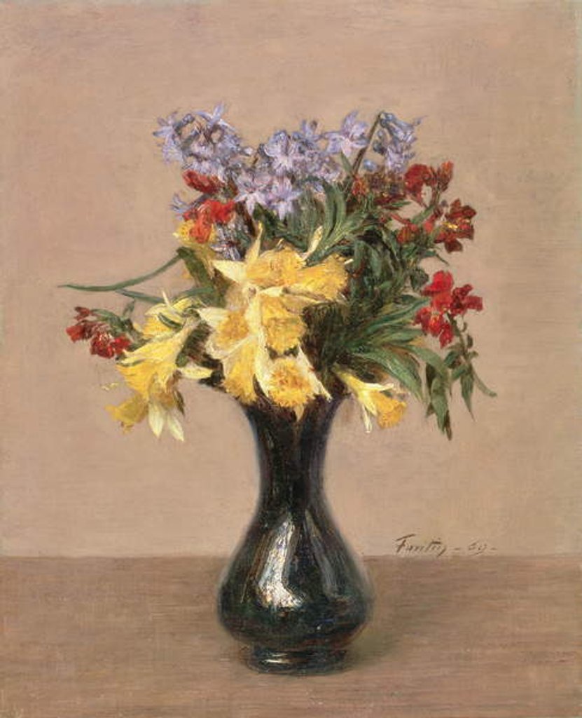 Detail of Spring Flowers, 1869 by Ignace Henri Jean Fantin-Latour