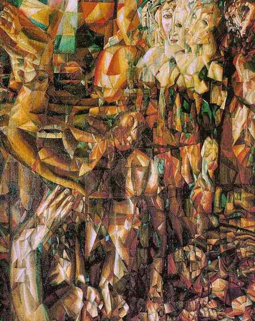 Detail of A Couple, 1912 by Pavel Nikolaevich Filonov