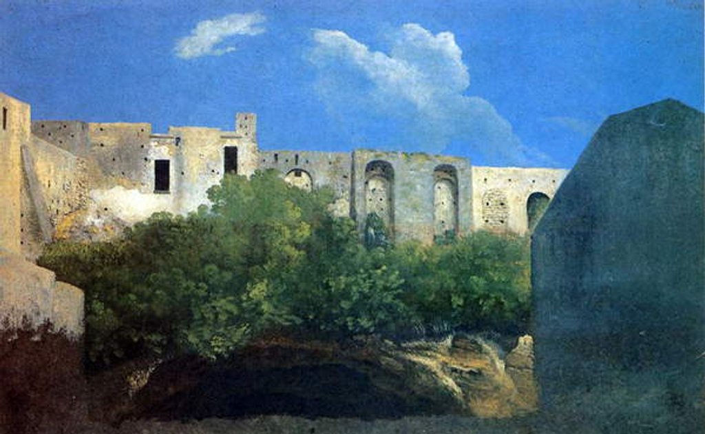 Detail of Ruined buildings near Naples, c.1782 by Thomas Jones