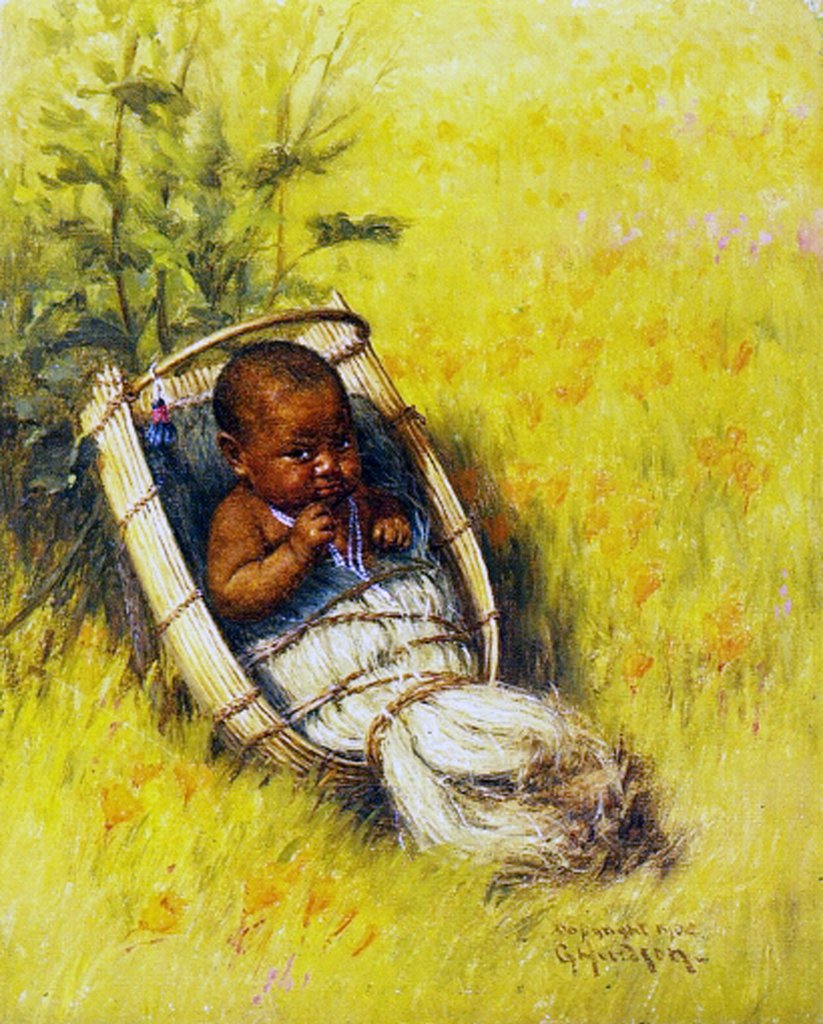 Detail of Kawasi Indian Baby, 1904 by Grace Carpenter Hudson
