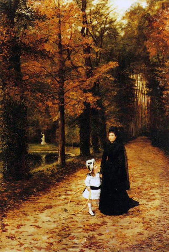 Detail of The Widow's Walk, 1887 by Horace de Callias