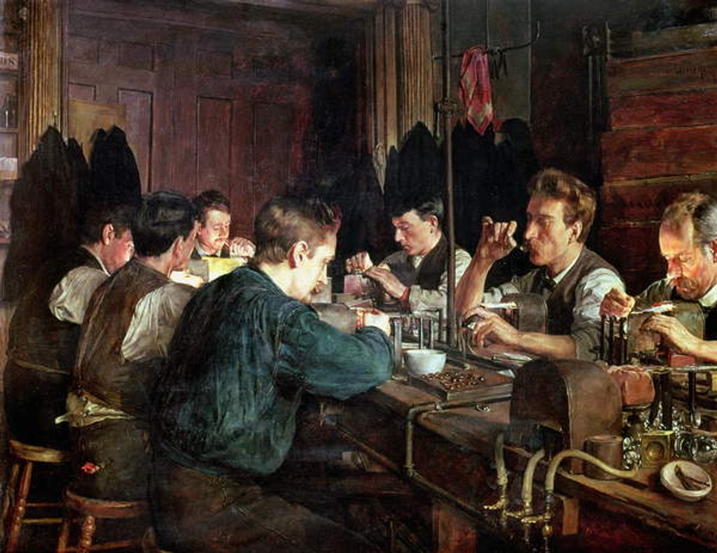 Detail of The Glass Blowers, 1883 by Charles Frederic Ulrich