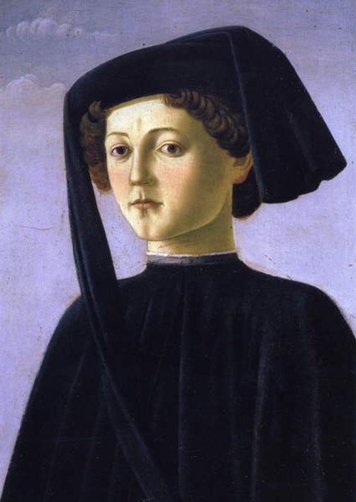 Detail of Portrait of a young man by Francesco Botticini
