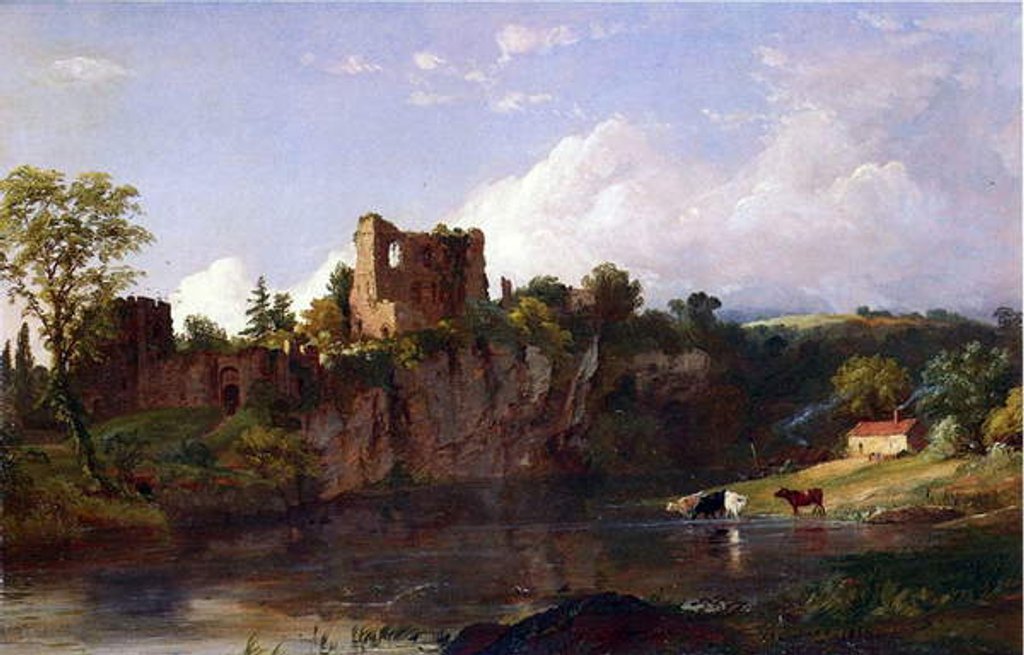 Detail of Chepstow Castle, on the Wye, 1854 by Jasper Francis Cropsey