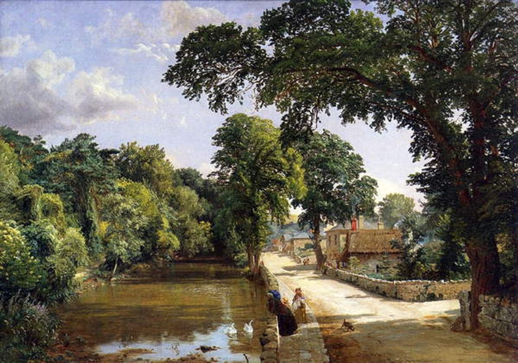 Detail of Bonchurch, Isle of Wight, 1859 by Jasper Francis Cropsey