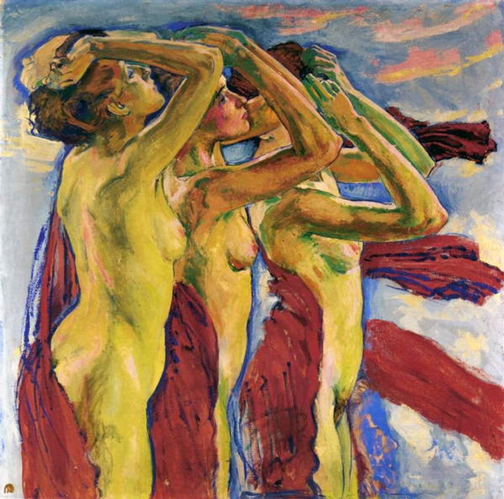 Detail of Three Nudes by Koloman Moser