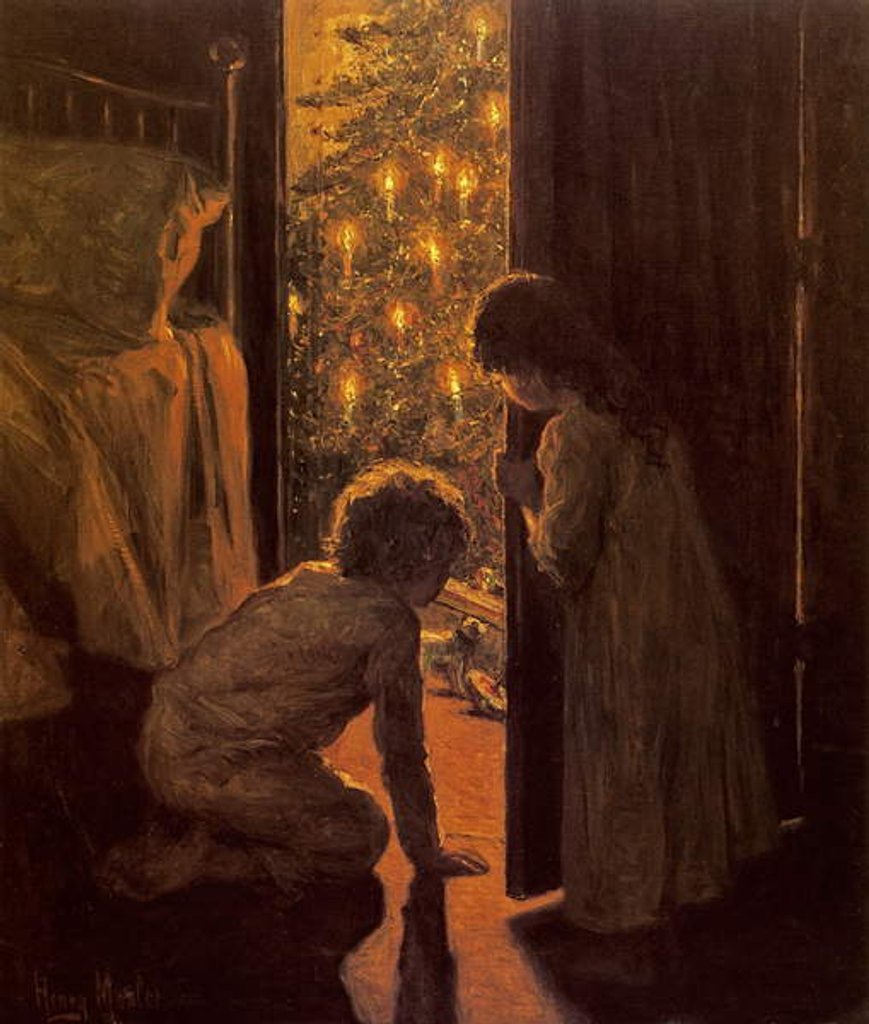 Detail of The Christmas Tree, c.1916 by Henry Mosler