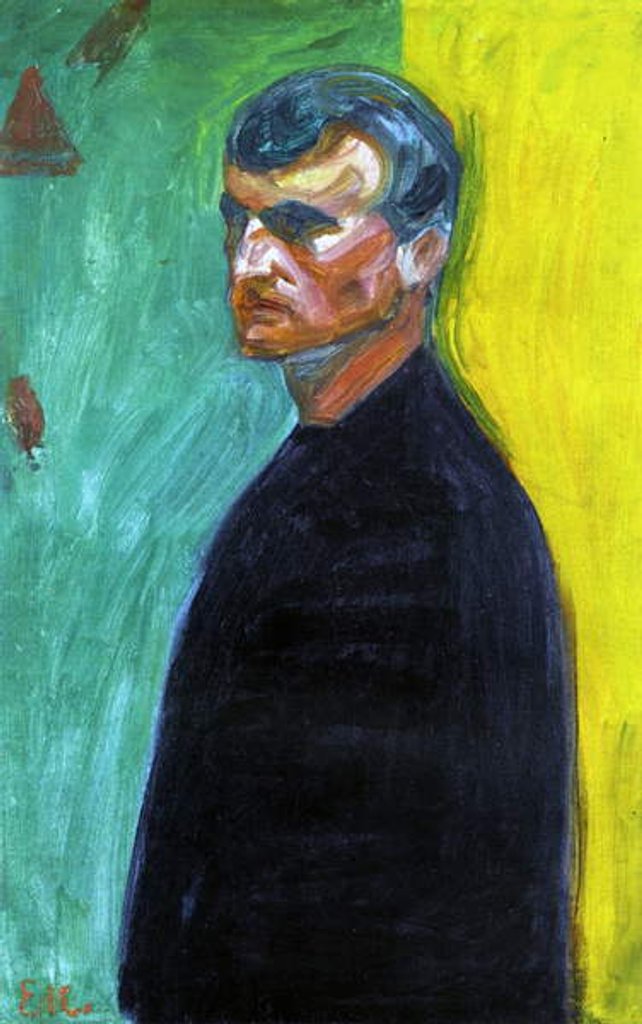 Detail of Self portrait, c.1904 by Edvard Munch