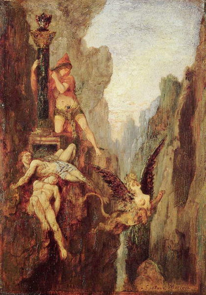 Detail of The Sphinx Defeated, c.1878 by Gustave Moreau