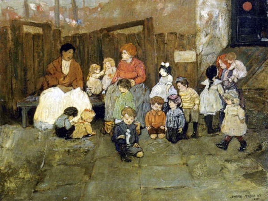 Detail of Street Children, 1907 by Jerome Myers