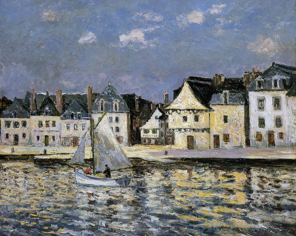 Detail of The Port of St. Goustan, Brittany, 1912 by Maxime Emile Louis Maufra