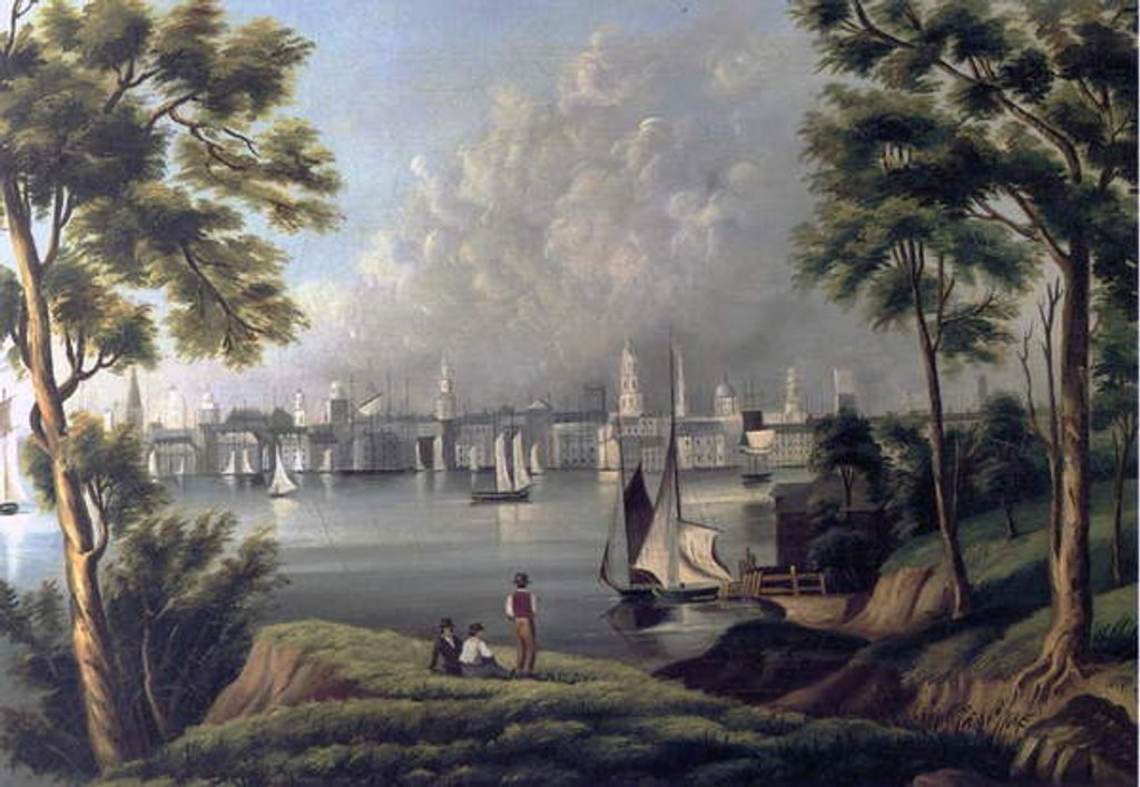 Detail of The Silver City, 1842 by Henrietta McKenney