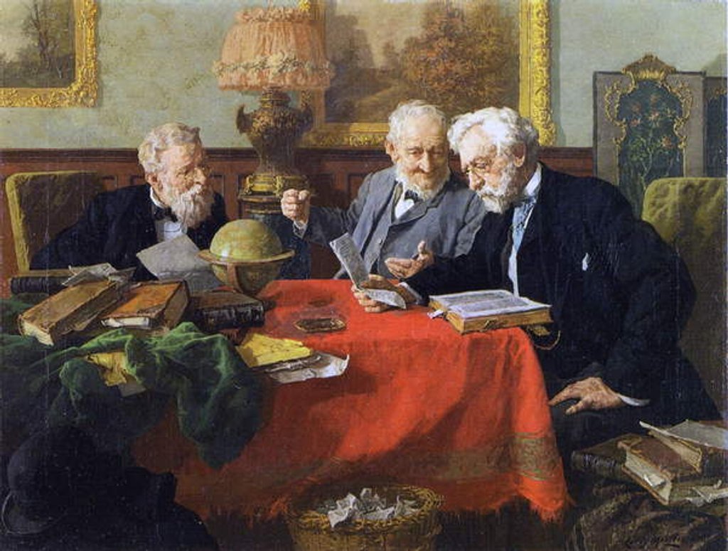 Detail of A Difficult Decision by Louis Charles Moeller