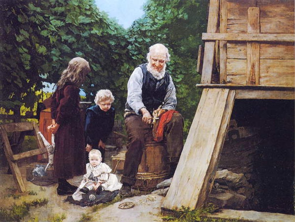 Detail of Making a Toy by Louis Charles Moeller