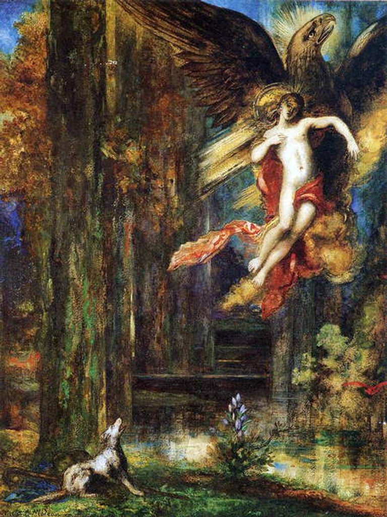Detail of Ganymede, 1886 by Gustave Moreau