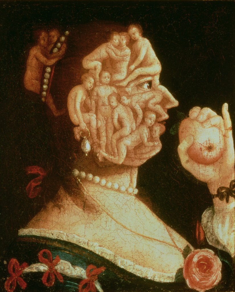 Detail of Portrait of Eve by Giuseppe Arcimboldo