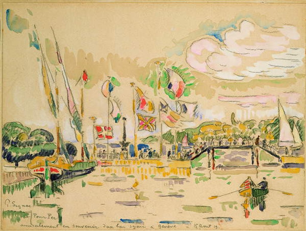 Detail of Geneva, c.1919 by Paul Signac