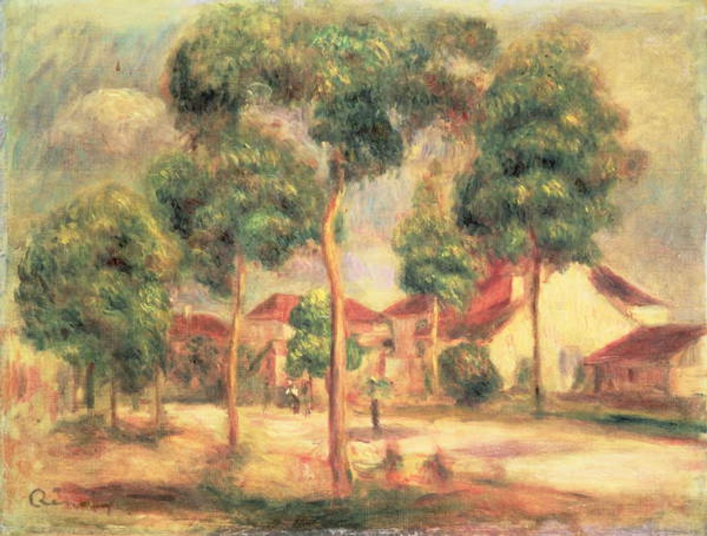 Detail of The Sunny Road, c.1895 by Pierre Auguste Renoir