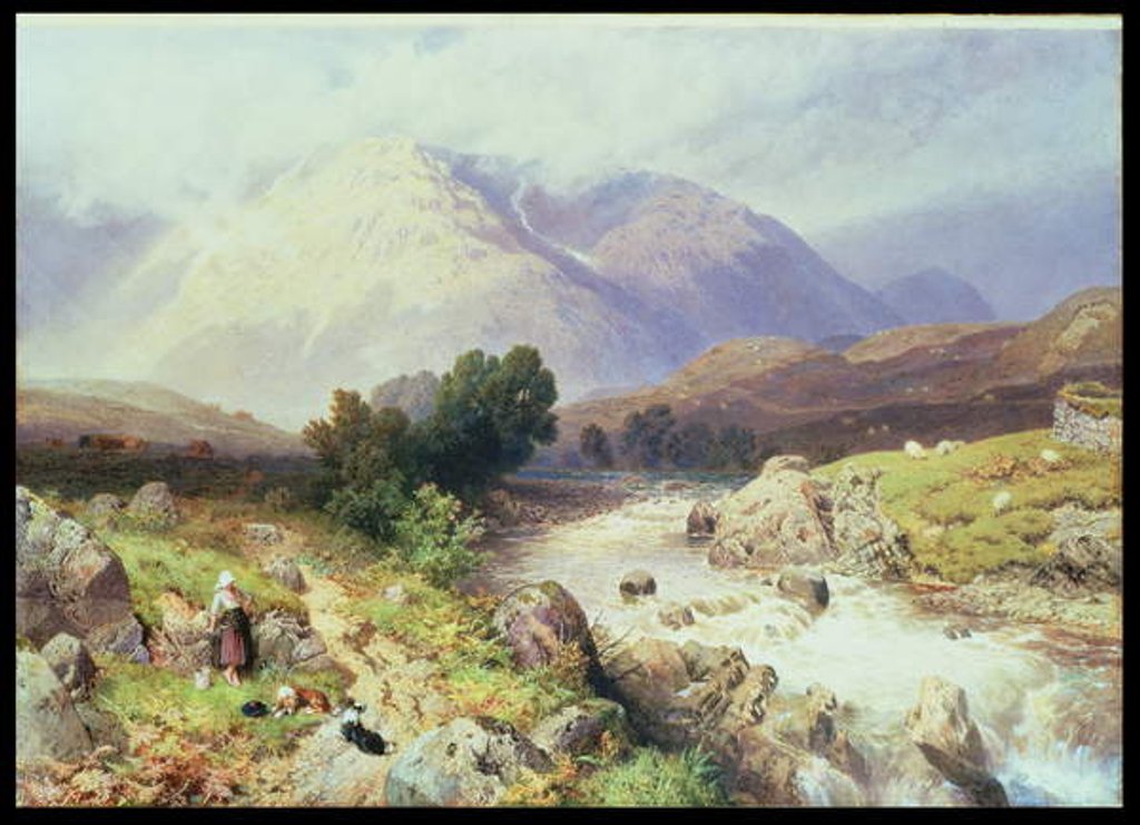 Detail of The Highlands, near Argyle by Myles Birket Foster